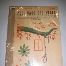 Coleccionismo de Revistas y Periódicos: STEEMAN, S.A. ASESINADO DOS VECES (REVISTA LITERARIA NOVELAS Y CUENTOS)