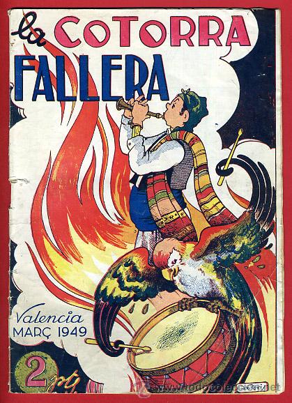 Coleccionismo de Revistas y Peri&oacute;dicos: REVISTA FALLERA , LA COTORRA FALLERA ,1949 , FALLAS VALENCIA ,ORIGINAL , F1061