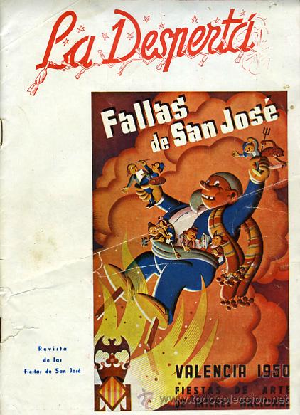 Coleccionismo de Revistas y Peri&oacute;dicos: REVISTA FALLERA , LA DESPERTA , 1950 , FALLAS VALENCIA ,ORIGINAL , F1086