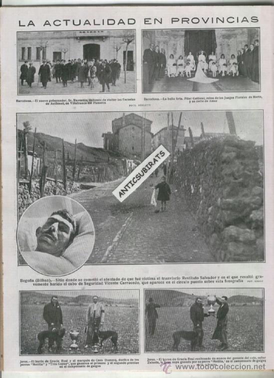 Coleccionismo de revistas y peri&oacute;dicos: REVISTA A&Ntilde; 1923 ESCUELAS DE AVI&Ntilde;ONET AVINYONET DEL PENEDES  BEGO&Ntilde;A BILBAO FUTBOL REAL MADRID ESPA&Ntilde;OL