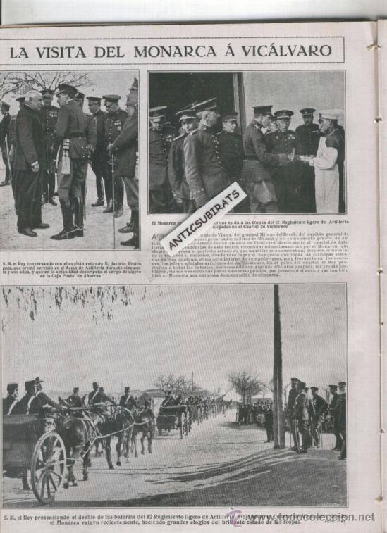 Coleccionismo de Revistas y Peri&oacute;dicos: REVISTA A&Ntilde;O 1923 EL REY EN VICALVARO ANTONIO PEREZ CRESPO EN LA BA&Ntilde;EZA LEON CATARROJA IRENE CUELLAR