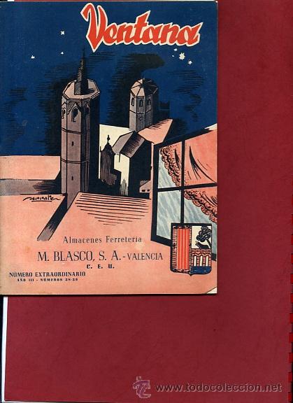 Coleccionismo de revistas y peri&oacute;dicos: VENTANA EXTRAORDINARIO DEDICADO A VALENCIA EN FALLAS 1952