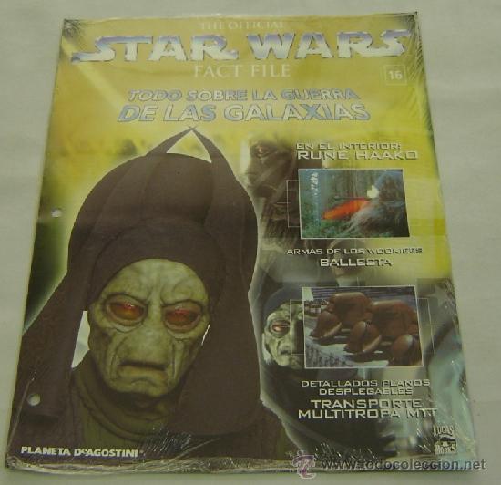 Coleccionismo de revistas y peri&oacute;dicos: OFFICIAL STAR WARS FACT FILE-TODO SOBRE LA GUERRA DE LAS GALAXIAS-Planeta Agostini-Fasc&iacute;culo 16