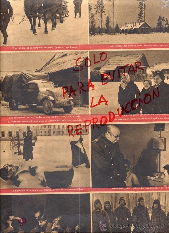 Coleccionismo de Revistas y Peri&oacute;dicos: DIVISION AZUL 1941 ESPA&Ntilde;OLES GENERAL MOSCARDO HOJA REVISTA