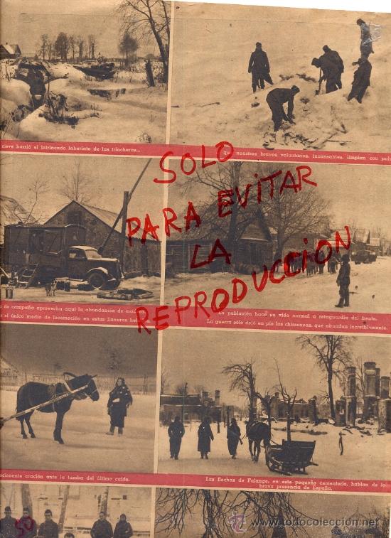 Coleccionismo de Revistas y Peri&oacute;dicos: DIVISION AZUL 1941 ESPA&Ntilde;OLES GENERAL MOSCARDO HOJA REVISTA