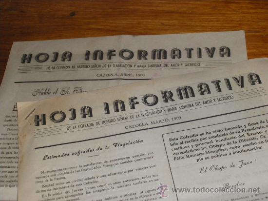 Collection Magazines and Newspapers: COFRADIA DE NUESTRO SE&Ntilde;OR DE LA FLAGELACION, CAZORLA. 4 EJEMPLARES