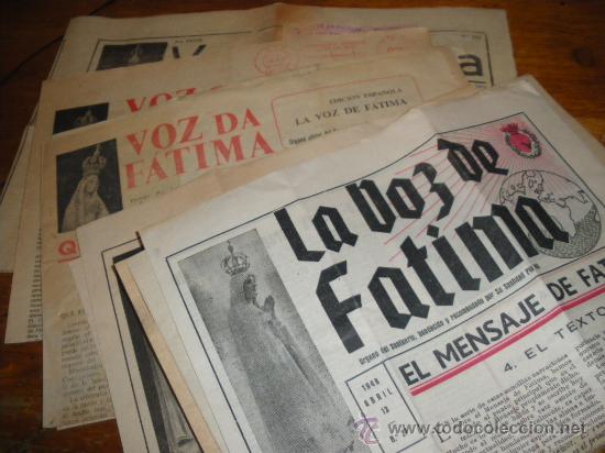 Coleccionismo de revistas y peri&oacute;dicos: LA VOZ DE FATIMA, 11 EJEMPLARES.