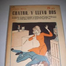 Coleccionismo de Revistas y Periódicos: BROCK, STUART. CUATRO, Y ME LLEVO DOS (REVISTA LITERARIA NOVELAS Y CUENTOS)