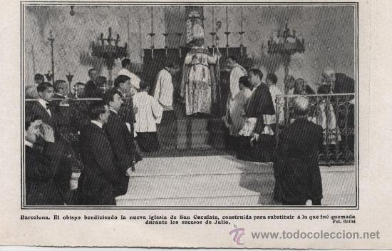 Coleccionismo de Revistas y Peri&oacute;dicos: * BARCELONA * Nueva iglesia de San Cucufate -1910