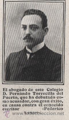 Sammeln von Zeitschriften und Zeitungen: El abogado D. Fernando Torrecilla del Puerto -1910
