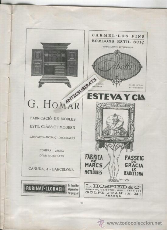 Sammeln von Zeitschriften und Zeitungen: REVISTA A&Ntilde;O 1918 FAIANS CATALA GALERIES LAIETANES ANTIGUITATS ART MODERN G. HOMAR RUBINAT LLORACH