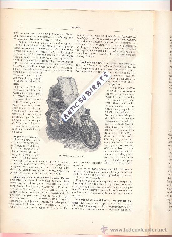 Collezionismo di Riviste e Giornali: REVISTA A&Ntilde;O 1914 OBSERVATORIO FABRA EN BARCELONA NAUFRAGIO DEL TITANIC VOLTURNO LANCHAS SALVAVIDAS