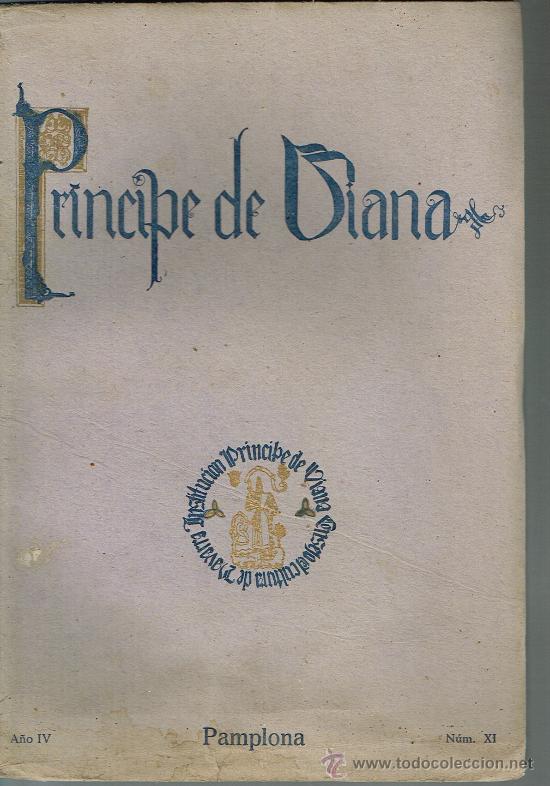 Collezionismo di Riviste e Giornali: Pr&iacute;ncipe de Viana. Revista de la Instituci&oacute;n de Navarra N&ordm; 11, a&ntilde;o 1943 - Muchas fotograf&iacute;as