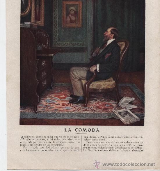 Sammeln von Zeitschriften und Zeitungen: La c&oacute;moda / La Condesa de Pardo Baz&aacute;n; dibujo de M&eacute;ndez Bringa - 1910
