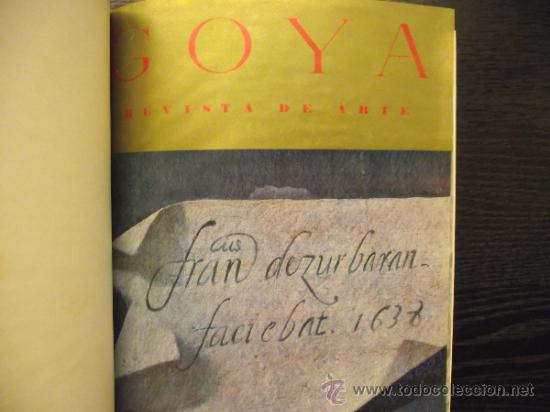 Coleccionismo de Revistas y Peri&oacute;dicos: REVISTA DE ARTE GOYA, 1966