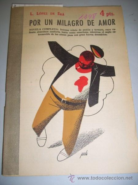 Sammeln von Zeitschriften und Zeitungen: L&Oacute;PEZ DE SA&Aacute;, Leopoldo. Por un milagro de amor : novela completa (Revista literaria Novelas y Cuento