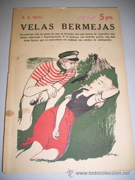Sammeln von Zeitschriften und Zeitungen: GRYN, A.S. Velas bermejas (Revista literaria Novelas y Cuentos)