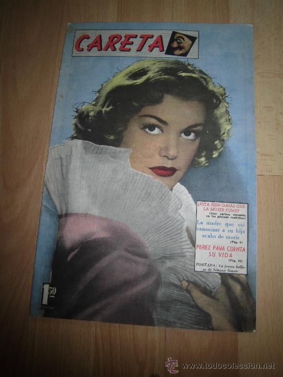 Coleccionismo de revistas y peri&oacute;dicos: REVISTA CARETA N&ordm; 30.1954.DEBE FUMAR LA MUJER PEREZ PAYA FUTBOLISTA CUENTA SU VIDA