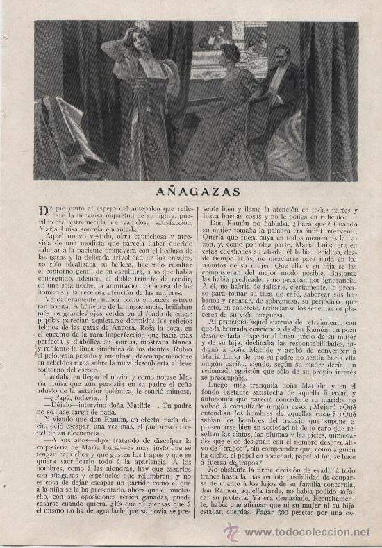 Colecionismo de Revistas e Jornais: A&ntilde;agazas / F. Aparicio Mirandas, dibujos de Esp&iacute; -1913