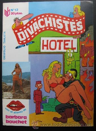 Coleccionismo de revistas y peri&oacute;dicos: REVISTA BARBARA BOUCHET DIVACHISTES CON POSTER DE LA ACTRIZ