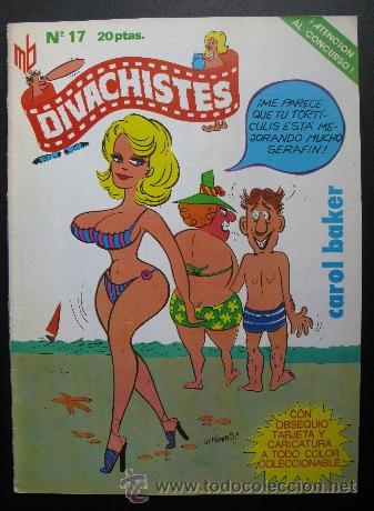 Coleccionismo de revistas y peri&oacute;dicos: REVISTA CAROL BAKER DIVACHISTES CON POSTER DE LA ACTRIZ