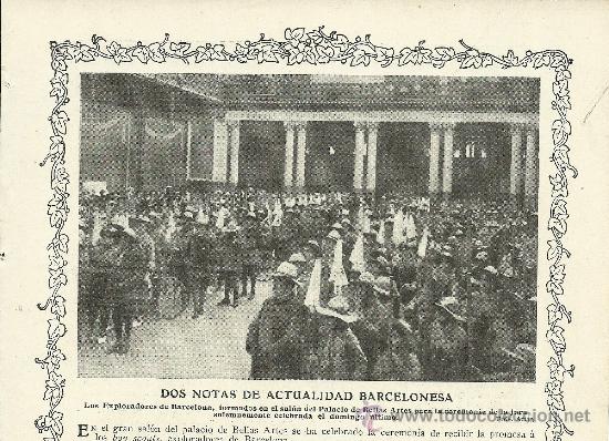 Colecionismo de Revistas e Jornais: * BARCELONA * ESCUTISMO * SCOUTS * Jura de los Exploradores - 1913