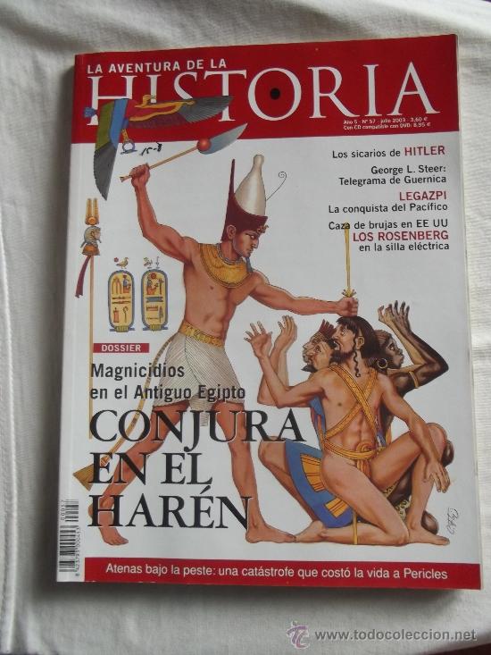 Coleccionismo de revistas y peri&oacute;dicos: LA AVENTURA DE LA HISTORIA N&ordm;  57 MAGNICIDIOS EN ANTIGUO EGIPTO CONJURA EN EL HAREN ( NO TIENE DVD )