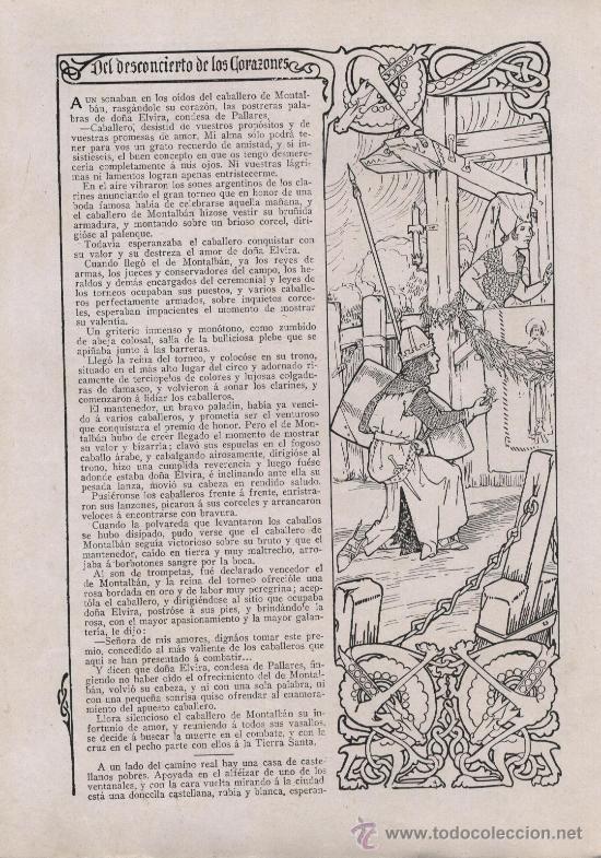 Collectionnisme de Revues et Journaux: Del desconcierto de los corazones / cuento de Arturo P&eacute;rez Roca, con dibujos de E. Varela  - 1913