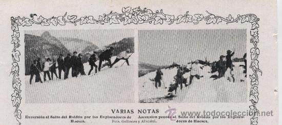 Collezionismo di Riviste e Giornali: * ESCUTISMO * SCOUTS * Excursi&oacute;n al Salto de Rold&aacute;n de los Exploradores de HUESCA - 1913