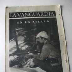 Coleccionismo de Revistas y Periódicos: LA VANGUARDIA – DIARIO Y NOTAS GRÁFICAS – GUERRA CIVIL 19/1/1937 – EN LA SIERRA DE NAVACERRADA
