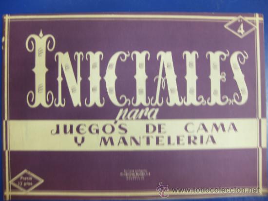 Coleccionismo de Revistas y Peri&oacute;dicos: ALBUM LABORES.INICIALES, PARA JUEGOS DE CAMA Y MANTELER&Iacute;A. N&ordm; 4. DISTRIBUCIONES REUNIDAS.