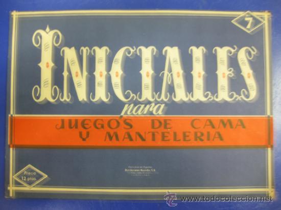 Coleccionismo de Revistas y Peri&oacute;dicos: ALBUM LABORES.INICIALES, PARA JUEGOS DE CAMA Y MANTELER&Iacute;A. N&ordm; 7. DISTRIBUCIONES REUNIDAS.