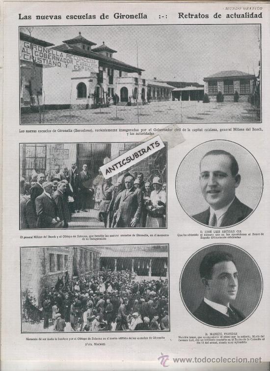 Collectionnisme de Revues et Journaux: REVISTA A&Ntilde;O 1928 RONDALLAS EN REQUENA ARIJA ESCUELAS DE GIRONELLA OBISPO  DE SOLSONA VINO MOSTELLE