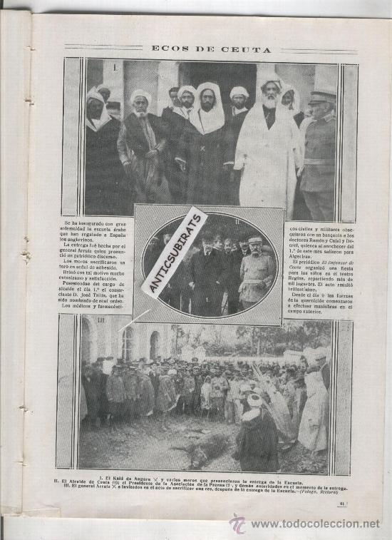 Collectionnisme de Revues et Journaux: REVISTA A&Ntilde;O 1913 MANICOMIO DE CIEMPOZUELOS MADRID SALUD MENTAL ESCUELA NUEVA Y SACRIFICIO EN CEUTA