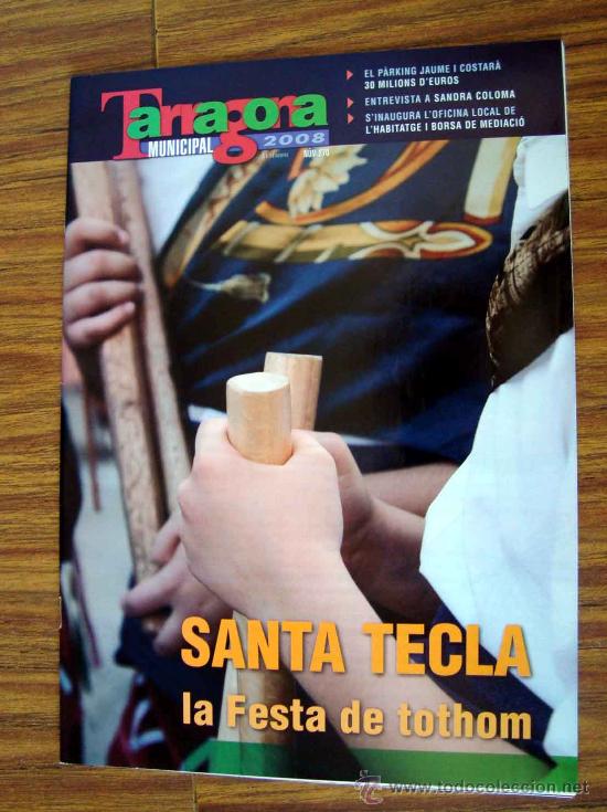 Coleccionismo de Revistas y Peri&oacute;dicos: Revista - tarragona municipal 2008 - festes santa tecla