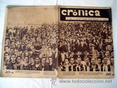 Coleccionismo de Revistas y Peri&oacute;dicos: CR&Oacute;NICA. Revista de la SEMANA. A&ntilde;o I, N&uacute;m 2. 24 noviembre 1929 Club Deportivo Nacional y Racing Club