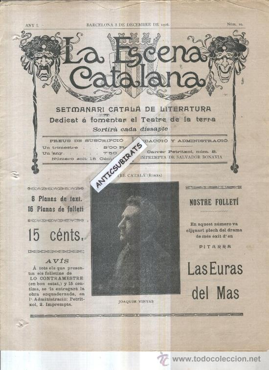 Sammeln von Zeitschriften und Zeitungen: REVISTA ANY 1906 JOAQUIM VINYAS EDUART AULES SAN RAMON NONAT RAMON RAMON VIDALES CARDEDEU VILAFRANCA