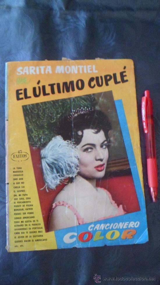 Coleccionismo de revistas y peri&oacute;dicos: SARA MONTIEL en un CANCIONERO COLOR de Ediciones Ortega +++ A&Ntilde;OS 60 +++ RARO