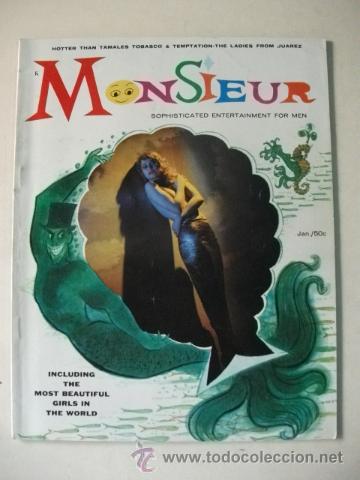 Coleccionismo de revistas y peri&oacute;dicos: MONSIEUR VOL 1 N&ordm; 5 &ndash; SOPHISTICATED ENTERTAINMENT FOR MEN &ndash; ENERO 1958
