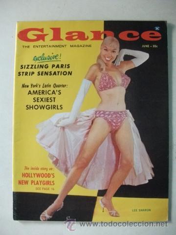 Collezionismo di Riviste e Giornali: GLANCE VOL 2 N&ordm; 2 &ndash; THE ENTERTAINMENT MAGAZINE - JUNIO 1959 &ndash; PORTADA LEE SHARON