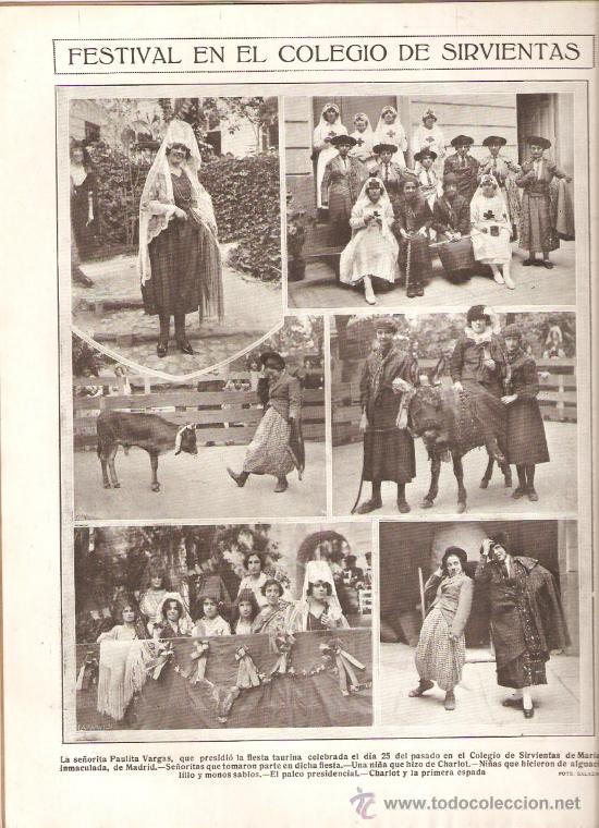 Collection Magazines and Newspapers: A&Ntilde;O 1921 SALIDA TROPAS DE MADRID A MELILLA MADRID FESTIVAL COLEGIO DE SIRVIENTAS HENO DE PRAVIA