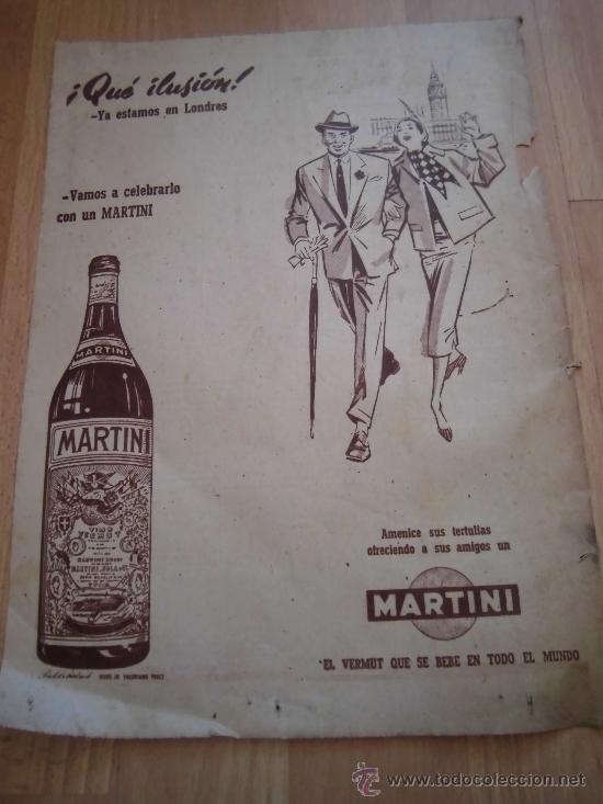 Coleccionismo de revistas y peri&oacute;dicos: PUBLICIDAD MARTINI VERMUT / VENTILADORES VICTOR GRUBER  HOJA DE REVISTA ABC 1946