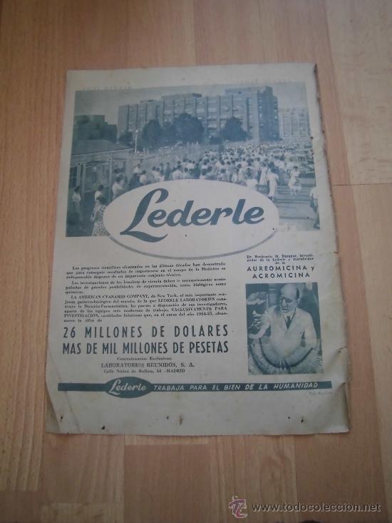 Coleccionismo de Revistas y Peri&oacute;dicos: PUBLICIDAD LABORATORIOS LEDERLE MADRID  HOJA DE REVISTA ABC 1946
