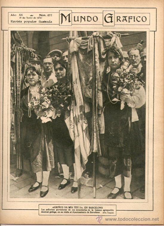 Coleccionismo de revistas y peri&oacute;dicos: A&Ntilde;O 1930 CORO AIRI&Ntilde;OS DA MIA TERRA NAVEGACION A VAPOR FEDERICO GARCIA SANCHIZ SEVILLA JOAQUIM MIR