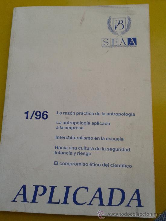 Collezionismo di Riviste e Giornali: N&uacute;mero 1 revista Antropolog&iacute;a Aplicada Mar&iacute;a Jes&uacute;s Bux&oacute; Instituto de Antropolog&iacute;a de Barcelona