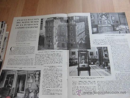 Coleccionismo de revistas y peri&oacute;dicos: INAUGURACION MUSEO D LA FUNDACION LAZARO GALDIAHOJA DE REVISTA MEDIO SIGLO EN LA COLECCION  ABC 1955