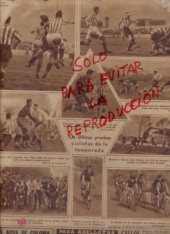 Coleccionismo de revistas y peri&oacute;dicos: FUTBOL 1932 CICLISMO TEMPORADA HOJA REVISTA