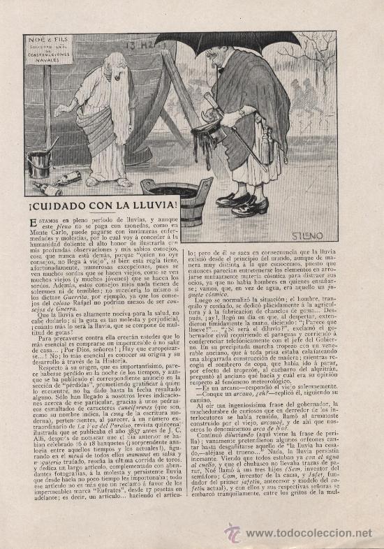 Collection Magazines and Newspapers: &iexcl; Cuidado con la lluvia! / texto de Miguel A. Calvo Rosell&oacute;, dibujos de Sileno - 1912