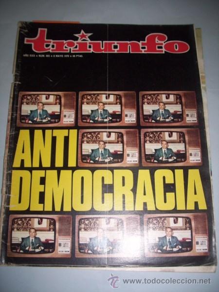 Collezionismo di Riviste e Giornali: TRIUNFO. A&ntilde;o XXX ; N&ordm; 693 ; 8 mayo 1976