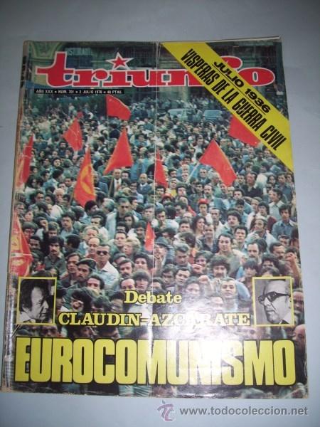 Sammeln von Zeitschriften und Zeitungen: TRIUNFO. A&ntilde;o XXX [sic] ; N&ordm; 701 ; 3 julio 1976